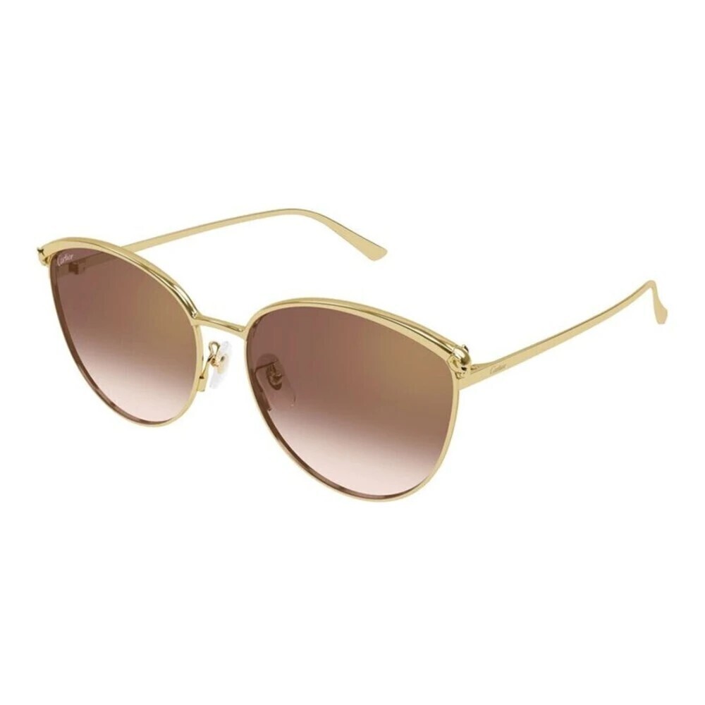 Cartier CT0597SA-003 Sunglasses Gold Red Metal